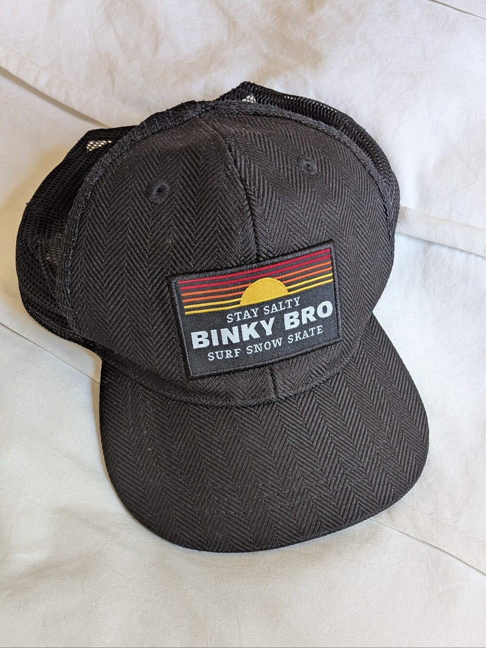 Stay Salty Binky Bro Toddler Surf Snow Skate Black Trucker Hat